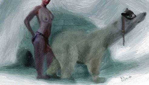 Polar Bear lost in BDSM sexual behavior